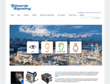Tablet Screenshot of edwards-signals.com
